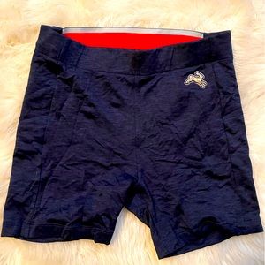 Tracksmith session short tights, navy blue, small, EUC